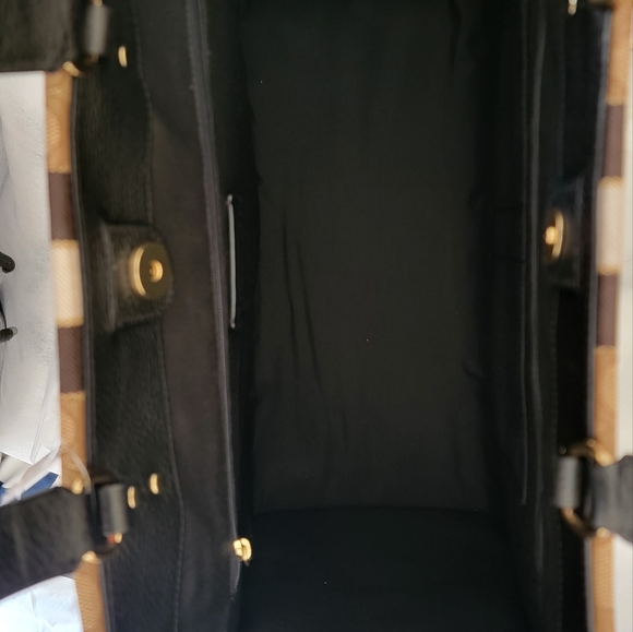 NWT $450 Dempsey Tote 40 In Signature Jacquard With Stripe And Coach Patch - Picture 9 of 13